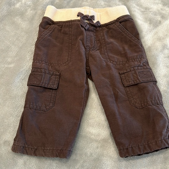 Gymboree size 6-12 months lined cargo pants - Picture 1 of 4